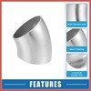 ACROPIX 45 Degree Steel Exhaust Elbow Pipe Bend Tube Durable