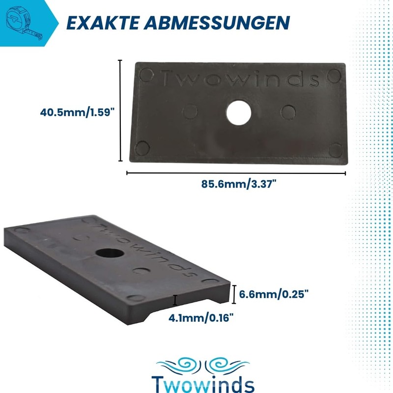 Twowinds 4 x Guide Holder, Multiflex Board T5 T6 Multivan
