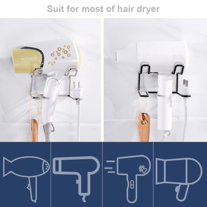 Amison Soporte de pared para secador de pelo para Dyson