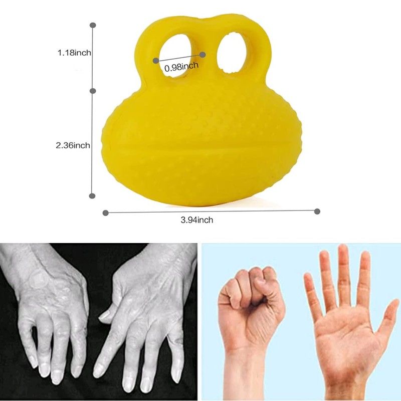 Hand Exercise Ball,2 Pack Stress Balls Finger Exerciser Grip Ball