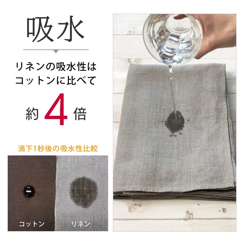 [Value Set of 2] 100% Linen Bath Towel Natural <