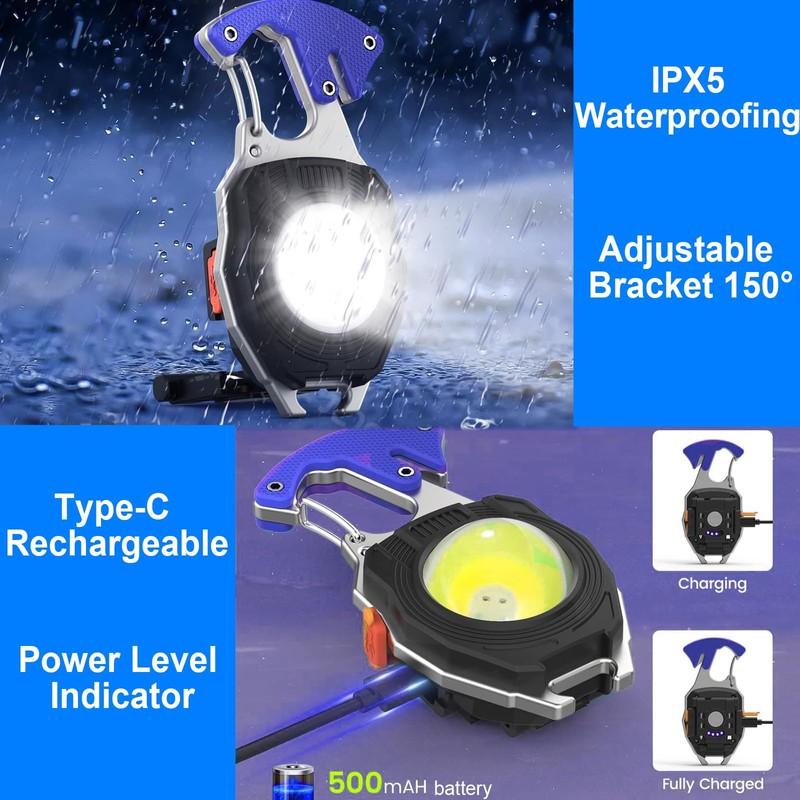 SIBI Camping Lantern, 7 Lighting Modes, Portable and Rechargable, Compact