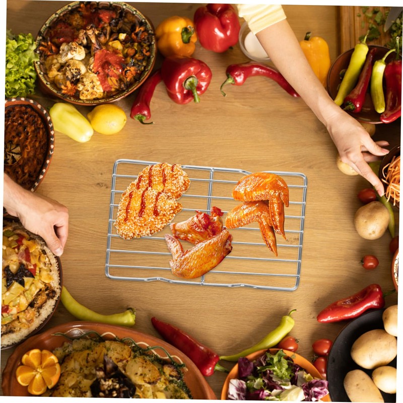 Ipetboom Stainless Steel Baking Rack for Bbq Grilling Oil Dripping