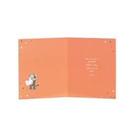 Boofle | From The Cat Father's Day Card | Card for Dad, Grandad, Husband | Him, Boys, Men | Purrfectly Pawesome Design | With Envelope | 159x184 mm