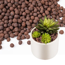 Rahato 10 lbs LECA Clay Pebbles for Plants, 4-16mm Lightweight Clay Balls for Plants Drainage, Hydroponic Growing, Aquaponics, Orchid Potting Mix, Natural LECA Balls for Soil Root Development