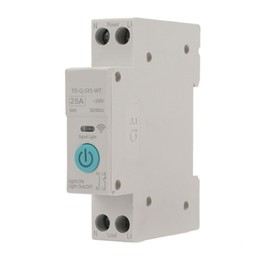 WIFI Smart Switch Breaker Wireless Phone Remote Control DIN35 Rail Cycle Timing Countdown White ‑