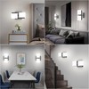 Aipsun Black Wall Sconces Hardwired Modern LED Sconces Wall Lighting