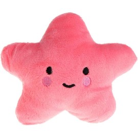 Wentoenapp Star Plush Pet Dog Toys Cute Squeaky Toy for Interactive Toy Dog Chew Toy for Pet Dog Puppy Training Playing Pet Toys, Dog Squeak Toys (Pink)