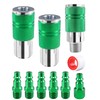 9-Piece 3/8" High Flow Air Hose Fittings Set, 3 Couplers