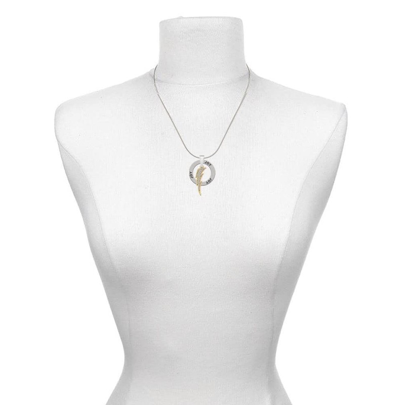 Delight Jewelry Goldtone Large Clear Crystal Lightning Bolt - Cheer