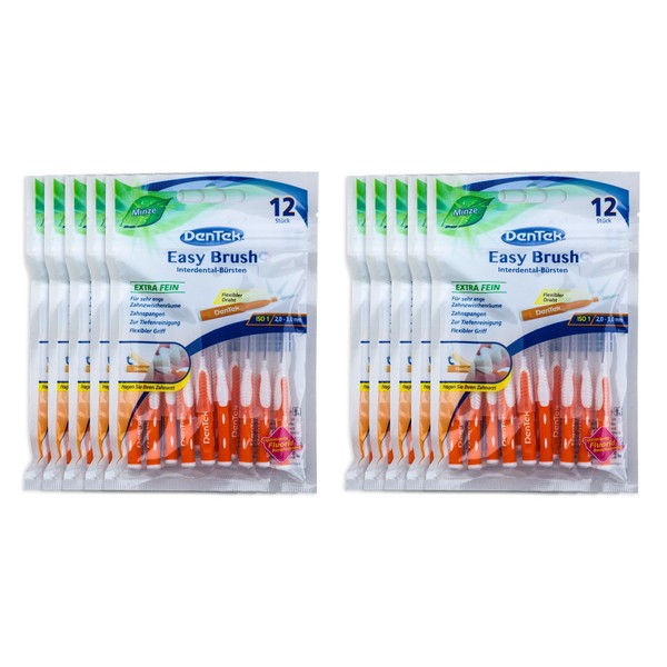 10x DenTek Easy Brush 2.0 mm - 3.0 mm Extra