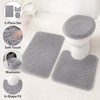 3-Piece Bathroom Rug Set for Floor Comfort – Soft Washable
