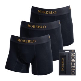 iSDG Incontinence Pants, Urinary Leak Prevention, Boxer Urinary Leak Pants, For Mild Incontinence, Pack of 3 (L, Black)