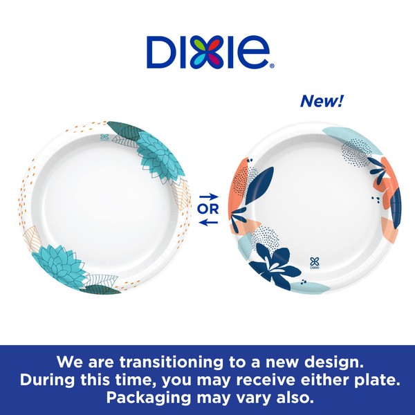 Dixie Dixie Large Paper Plates, 10 Inch, 54 Count, 2X