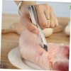 BIUDECO 2pcs Stainless Steel Fish Bone Tweezers Set Precision Meat