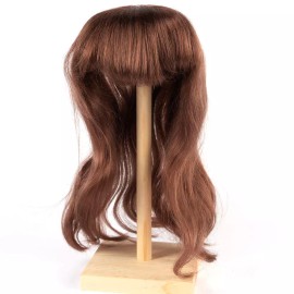 Monique Synthetic Mohair Lizzy Chestnut Brown 14"-15" Doll Wig
