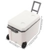 Ultra-Light Hard Cooler, 11.9 Gal Insulated Portable Cooler, Ice Retention