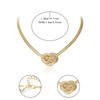 Flyonce Gold Snake Chain Necklace for Women Adjustable Long Choker