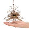 com-four® Decorative Christmas Tree - Glittering Christmas Fir for Hanging