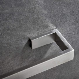 Bathroom Towel Bar 24 Inch Towel Rack Wall Mount Bath Towel Holder Modern Towel Rod Silver Bath Towel Hanger Stainless Steel Brushed Finished Bathroom Accessories Towel Rail Single Bar Brushed Nickel