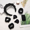 Set TXG de 7 piezas en negro: diadema nube, pulseras