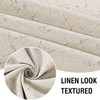 H.VERSAILTEX Linen Look 100% Blackout Curtains 84 Inches Long for