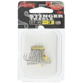 OWNER Hook Cultiva ST-46 Stinger Triple Hook Size 3 Gun Black Coat