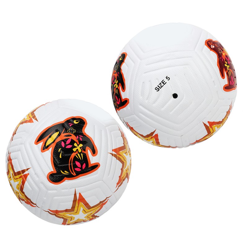 Soccer Ball Size 5 High Elasticity Professional Rabbit Pattern Training