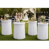 2 Packs Round Spandex Cocktail Table Skirt 32"x 43" Spandex