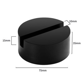 BRIOTA 2 Pieces Car Jack Rubber Pad, Universal Rubber Car Jack Pad Lifting Platform Rubber Pad, Rubber Jack Pad Adapter for Trolley Jack & Lifting Platform (75 x 75 x 35 mm)