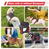 Dog Backpack Harness for Small and Medium Dogs, Adjustable Lightweight
