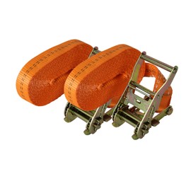 TRUTZHOLM Professional Ratchet Tie Down Strap Lashing Strap 1-Piece 6 m 2t 2 to 2000 kg TÜV/GS Orange