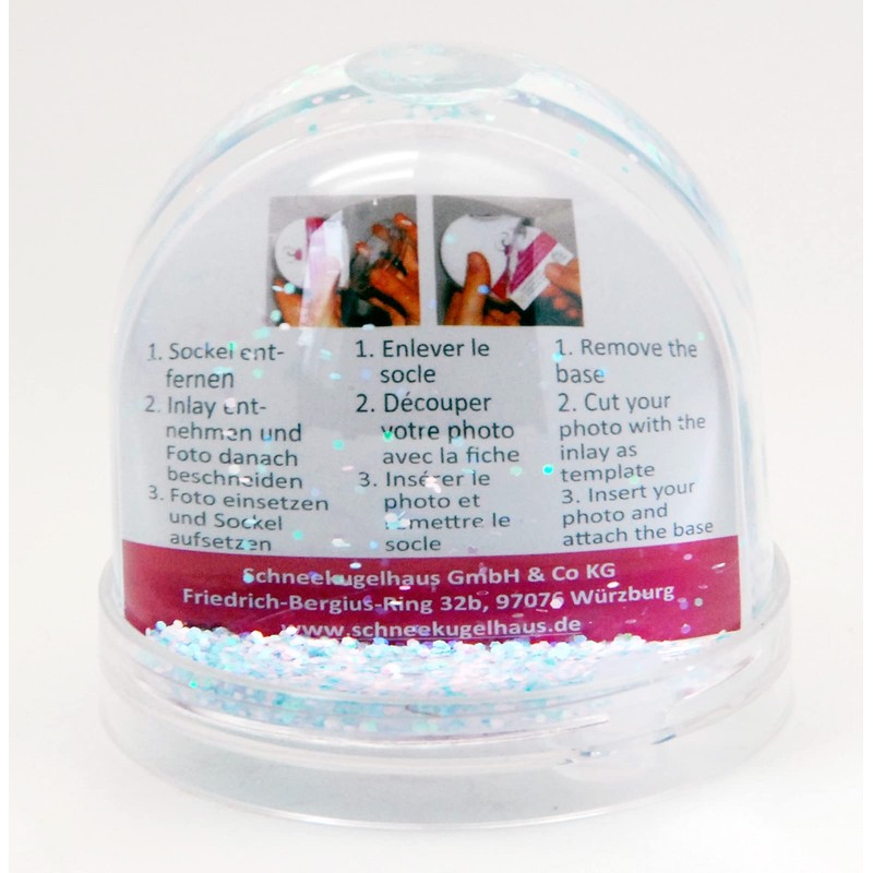 Snowglobe for you 50001 Photo Snow Globe Large with Picture