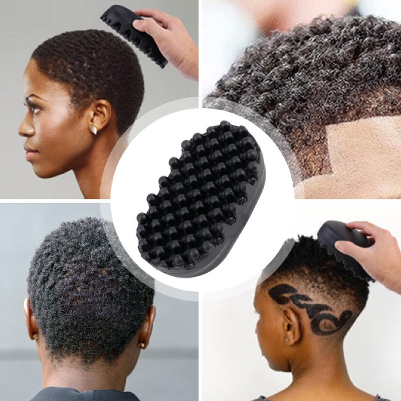 Hair Sponge Set for Men Women,Rubber Curl Hair Brush for