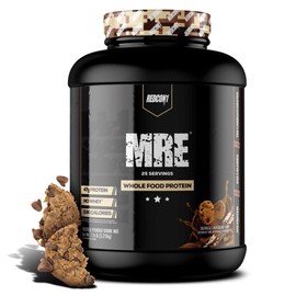 REDCON1 REDCON1 MRE Protein Powder, Oatmeal Chocolate Chip - Meal Replacement Protein Blend Made with MCT Oil & Whole Foods - Protein with Natural Ingredients to Aid in Muscle Recovery (25 Servings)