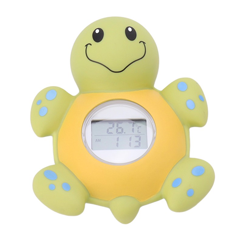 Baby Bath Thermometer Smart Cartoon Cute Tortoise Bathroom Multi Functional