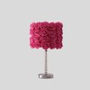 ORE International 18.25" Red Roses in Bloom Acrylic/Metal Table Lamp