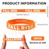 Sumind 12 Pcs Fall Risk Bracelet Emergency Alert Wristband for