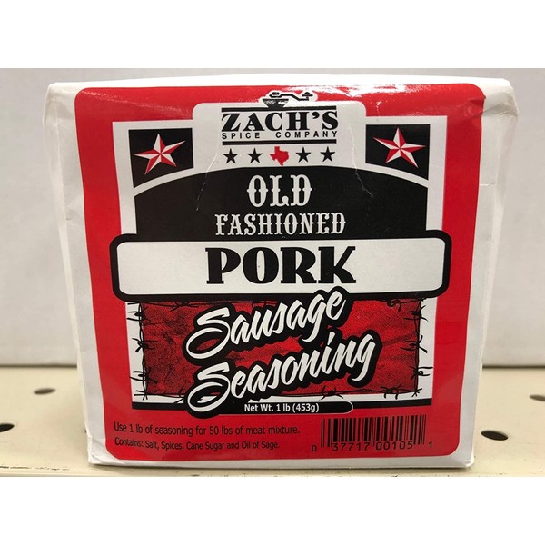Zach's Old Fashioned Pork Sausage Seasoning (Makes 50 lbs of Sausage)