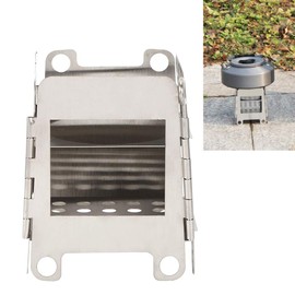 Wood Burning Stove BBQ Stove, Folding Outdoor Stove, BBQ Picnic Hiking for Camping