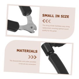 Levemolo 1set Guitar Bridge Pin String Pegs Remover Tool and Winder for Easy Acoustic Guitar Repairs Includes Bridge Rests and Disassembly Tool