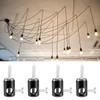 Laroal 4PCS Ceiling Hooks for lights With Cable Retaining Bolt