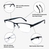 SOPHILY 3 Pack Bifocal Reading Glasses for Men Metal Half