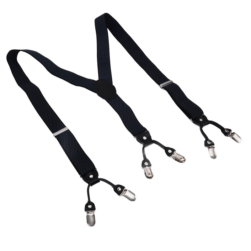 Mens Suspenders Strong Fixability Adjustable Beautiful Practical Fashionable Metal Clip