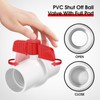 EPHECH 16PCS 3/4" PVC Ball Valve, SCH40 Slip PVC Water