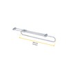 Emuca - Self Pull-out wardrobe rail, 450mm (11,8 inch), Silver