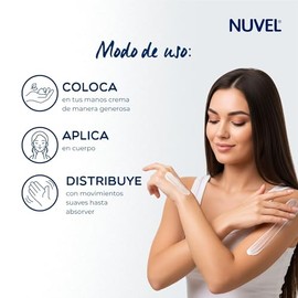 Nuvel Crema Corporal Colageno Piel Reseca 315ml Cuerpo Rápida Absorción 24hrs Humectación