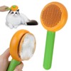 Self-Cleaning Slicker Brush for Dogs & Cats - Efficiently Removes
