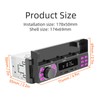 Car MP3 Player Single DIN Car Bluetooth Radio Stereo With
