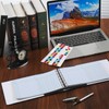 Skyygemm Ring Ledger Binder with 200 Pcs 5"x8.5" Ledger Sheets